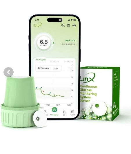 سنسور پایش مداوم قند خون لینکس linx